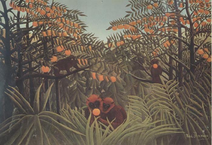 Henri Rousseau Monkeys in the Virgin Forest china oil painting image